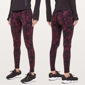 Lululemon Women’s Wunder Under Hi-Rise Tight 28" Scatter Blossom Jacquard Size 6